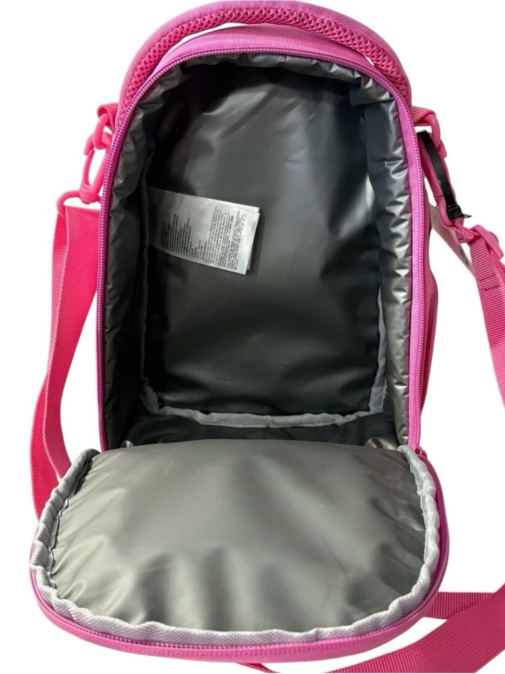 Nike Pink Insulated Lunch Bag with Fun Patches